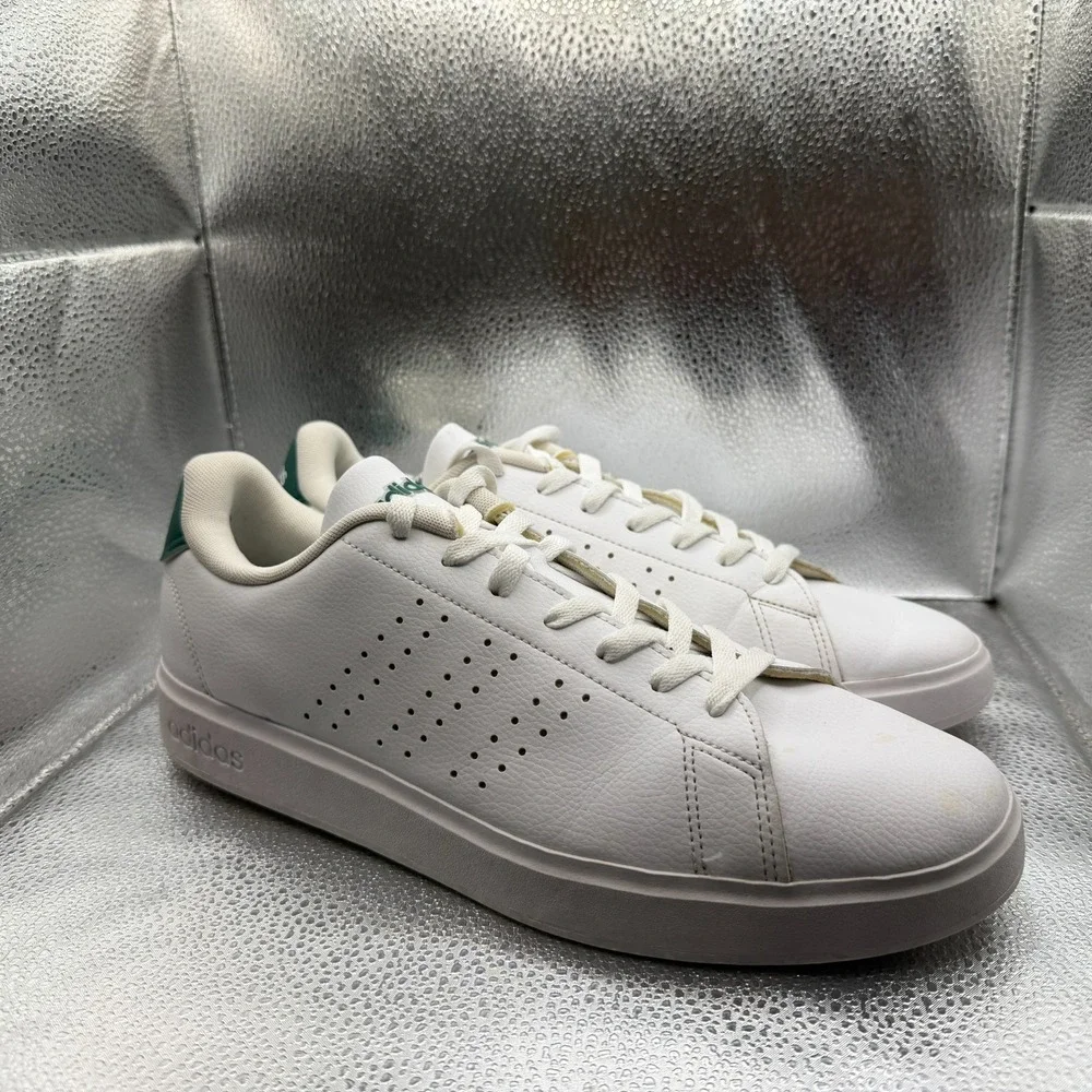 Size 12 Adidas Advantage 2.0‎ White Mens Lace-Up Running Sport Sneaker IG9166